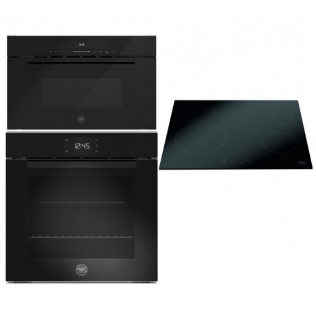 BERTAZZONI FMOD6115PLB2 + P60 4CER MOD NE + FMOD3 053W L B1 Σετ Εντοιχισμού Φούρνος Εστία Μικροκυμάτων